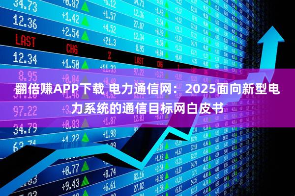 翻倍赚APP下载 电力通信网：2025面向新型电力系统的通信目标网白皮书